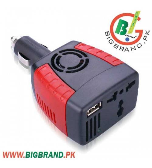 75W Car Plug DC-AC Power Inverter USB Port